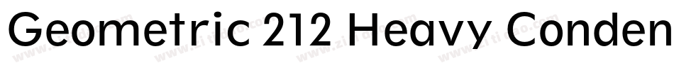 Geometric 212 Heavy Condensed BT字体转换
